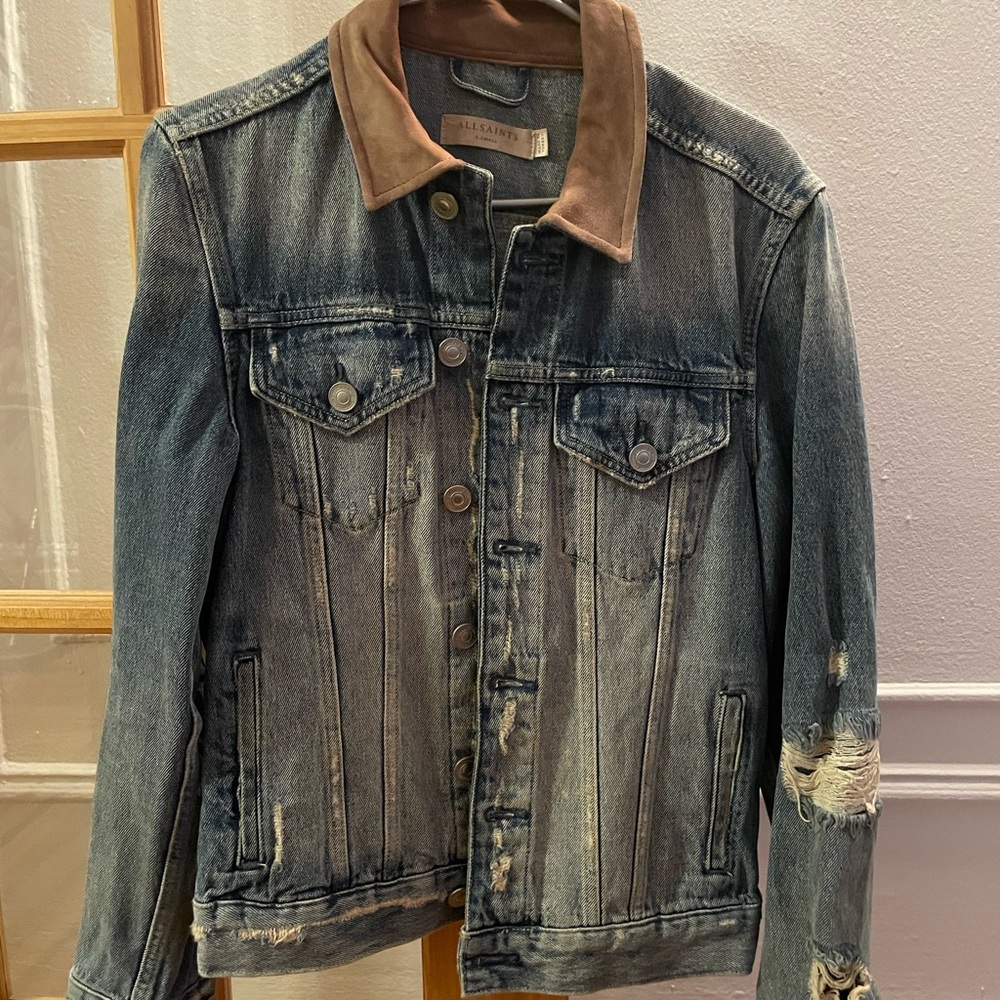 All Saints Denim Jacket, Mens XS